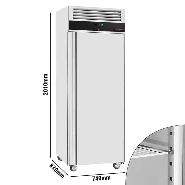 Kühlschrank ECO - GN 2/1 - 700 Liter - mit 1 Tür - Innenseite der Tür aus Edelstahl