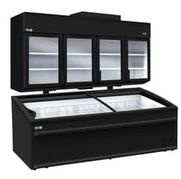 Wall-mounted refrigerated/freezer shelf - 2.5m - -18 ~ -23 °C or -6 ~ 6 °C - incl. freezer island