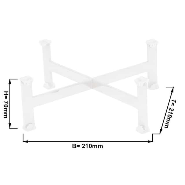 Buffetständer - Höhe: 70mm - Weiß