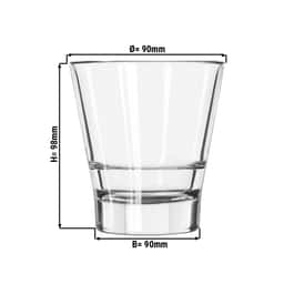 (12 Stück) Allzweck Trinkglas - GILDE -  266 ml - Transparent