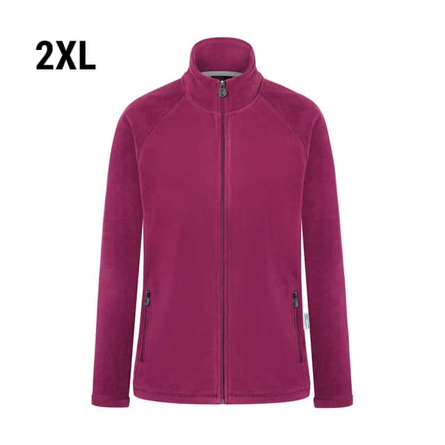 KARLOWSKY | Damen Workwear Fleecejacke Warm-Up - Fuchsia - Größe: 2XL