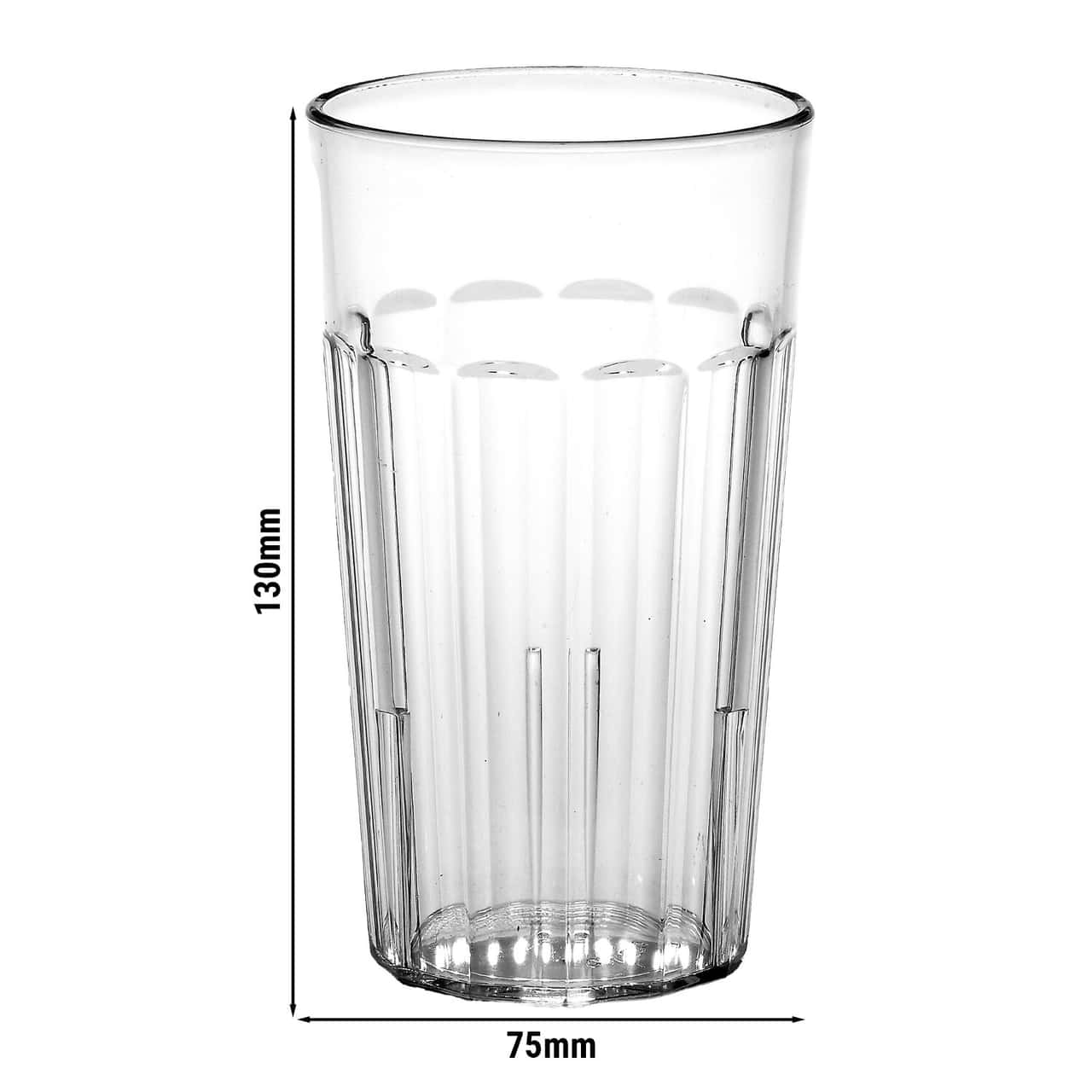 (36 Stück) CAMBRO | NEWPORT - Trinkbecher - 373 ml - BPA-Frei - Transparent