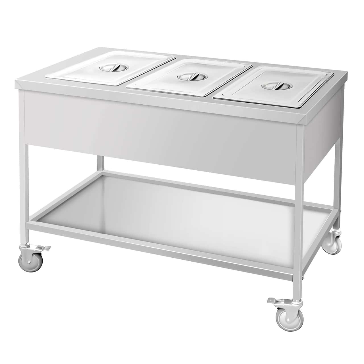 Bain-Marie Thermowagen - 3x GN 1/1 - Beckentemperatur getrennt regelbar