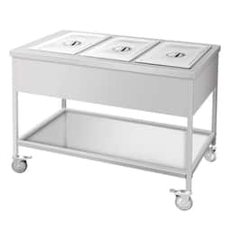 Bain-Marie Thermowagen - 3x GN 1/1 - Beckentemperatur getrennt regelbar