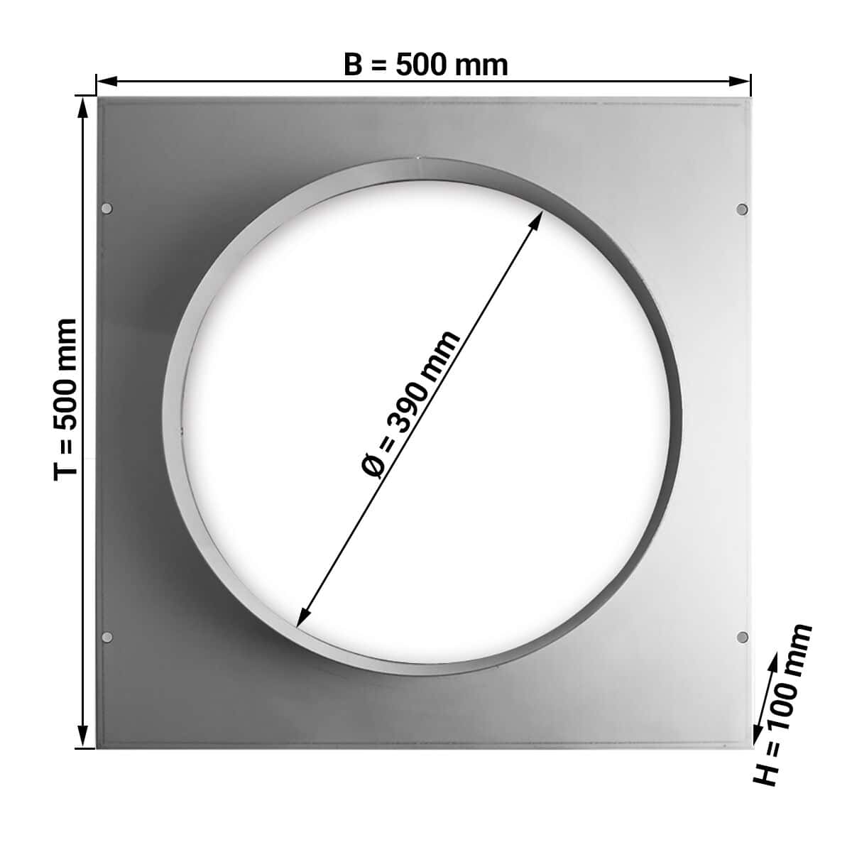 Ansaugstutze - Ø 390 mm