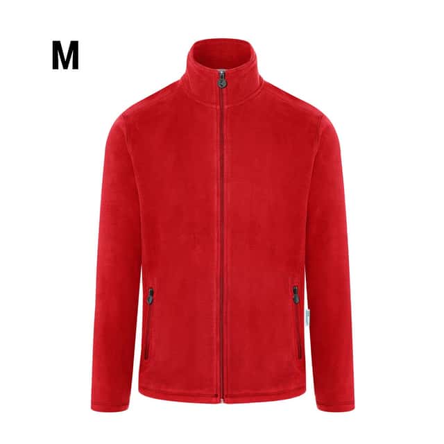 KARLOWSKY | Herren Workwear Fleecejacke Warm-Up - Rot - Größe: M