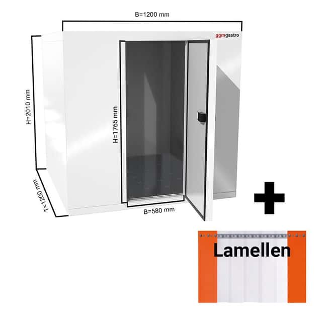 Tiefkühlzelle - 1200x1200mm - 1,6m³ - inkl. Lamellen