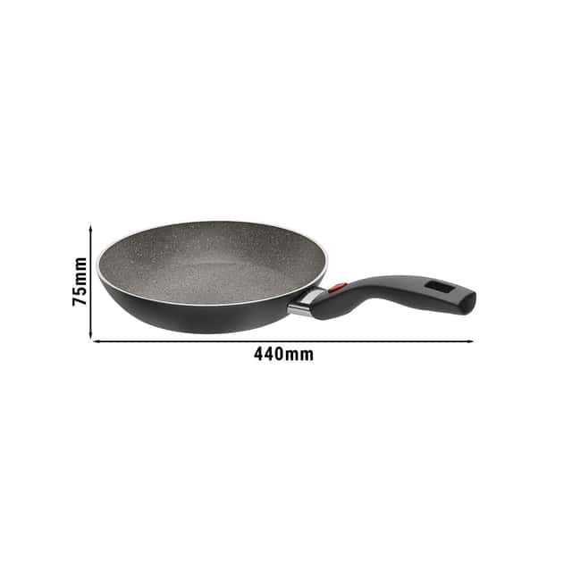 BALLARINI | CLICK & COOK GRANITIUM - Bratpfanne - Ø 240mm - Aluminium - Steinoptik grau