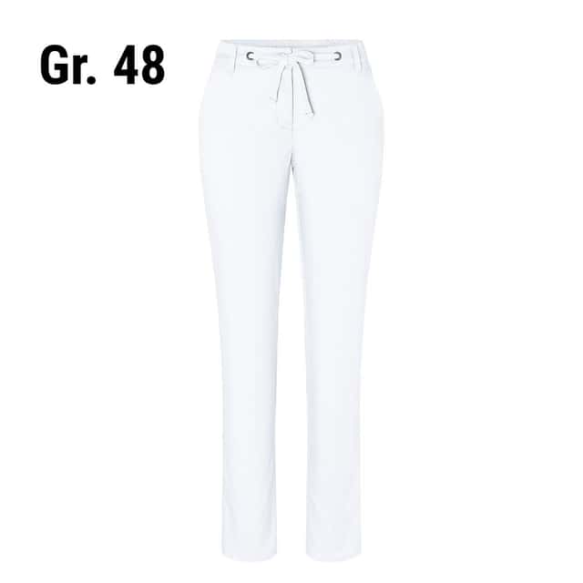 KARLOWSKY | Damen Chinohose Modern-Stretch - Weiß - Größe: 48