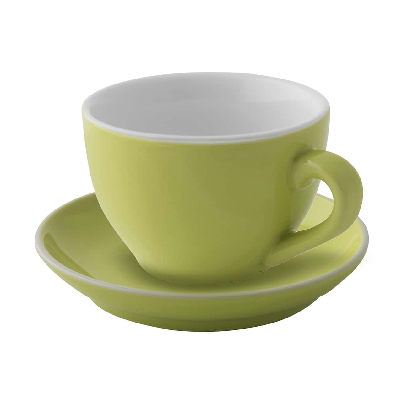 (6 Stück) COLORS - Cappuccinountertasse - Ø 140mm - Lime