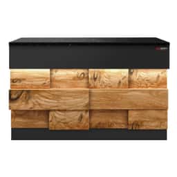 Kassentisch TORONTO - 1150mm - Holzfront - schwarze Granit-Arbeitsplatte