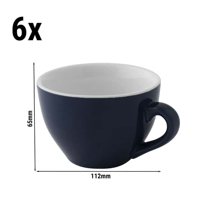 (6 Stück) COLORS - Cappuccinotasse - 180ml  - Blau