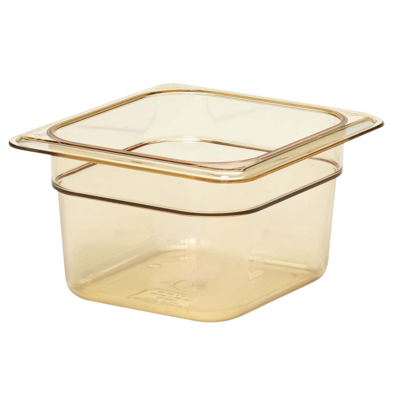 (6 Stück) CAMBRO | H-PAN™ -  Hitzebeständige GN-Behälter 1/6 - Bernstein - Tiefe 100 mm