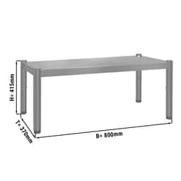 Aufsatzbord ECO - 800x370mm - mit 1 Etage - - Höhe: 415mm