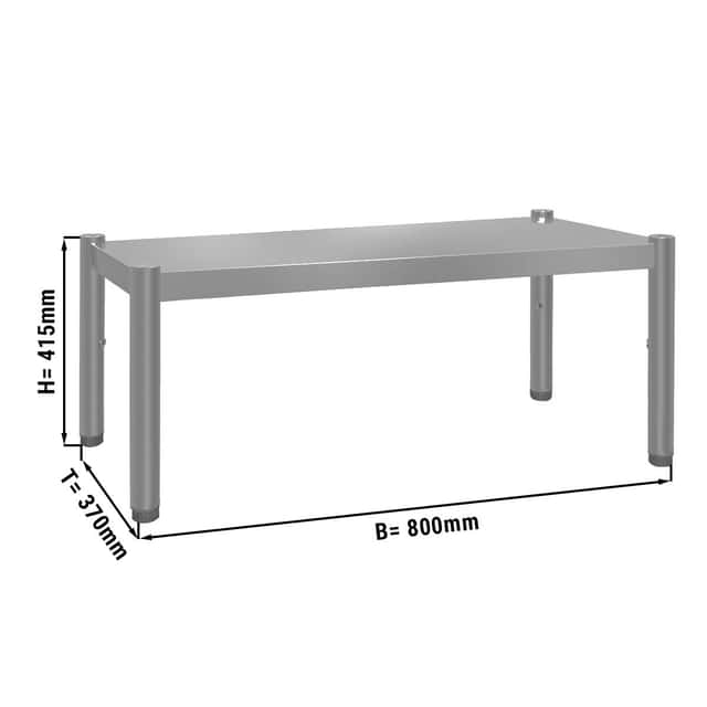 Aufsatzbord ECO - 800x370mm - mit 1 Etage - - Höhe: 415mm