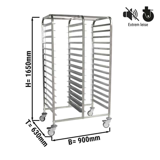 Tablettwagen Doppel - 30x EN 60x40