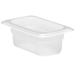 (6 kusů) CAMBRO | CAMWEAR® -polypropylenová GN nádoba 1/9 - mléčná - hloubka 65 mm