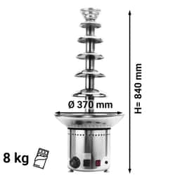 Schokoladenbrunnen - 6 Etagen- Höhe 84 cm