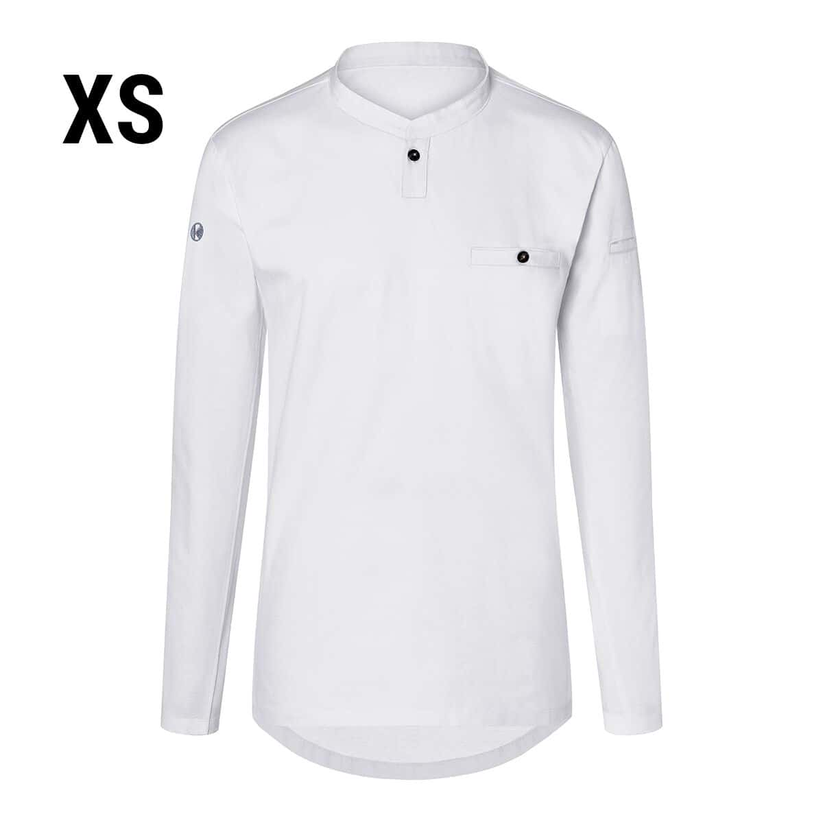 (6 Stück) KARLOWSKY | Langarm Herren Arbeitsshirt Performance - Weiß - Größe: XS