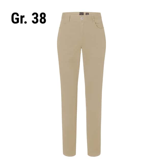 KARLOWSKY | Damen 5-Pocket-Hose - Kieselgrau - Größe: 38