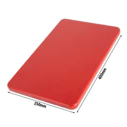 Schneidebrett - 250x400mm - Dicke 20mm - Rot