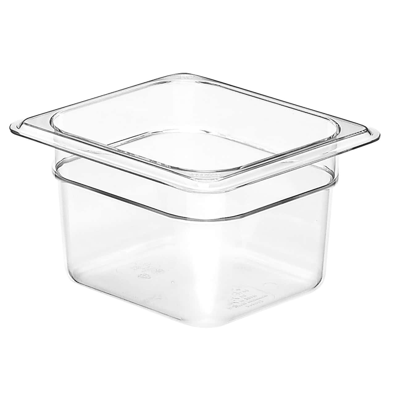 (6 Stück) CAMBRO | CAMWEAR® -  Polycarbonat GN-Behälter 1/6 - Clear - Tiefe 100 mm