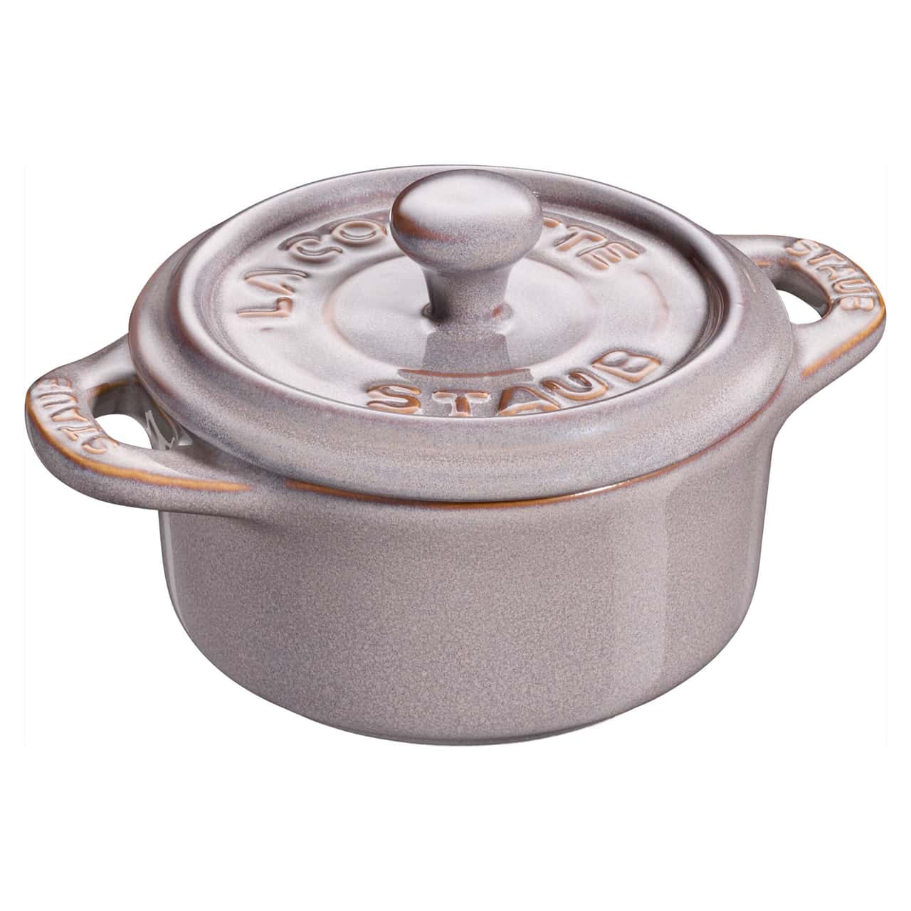 STAUB | CERAMIQUE - Mini Cocotte - Ø 100mm - rund - Keramik - Antik-Grau