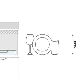 Gläserspülmaschine - Digital - 3,30 kW - mit Reiniger-, Klarspüler- & Laugenpumpe