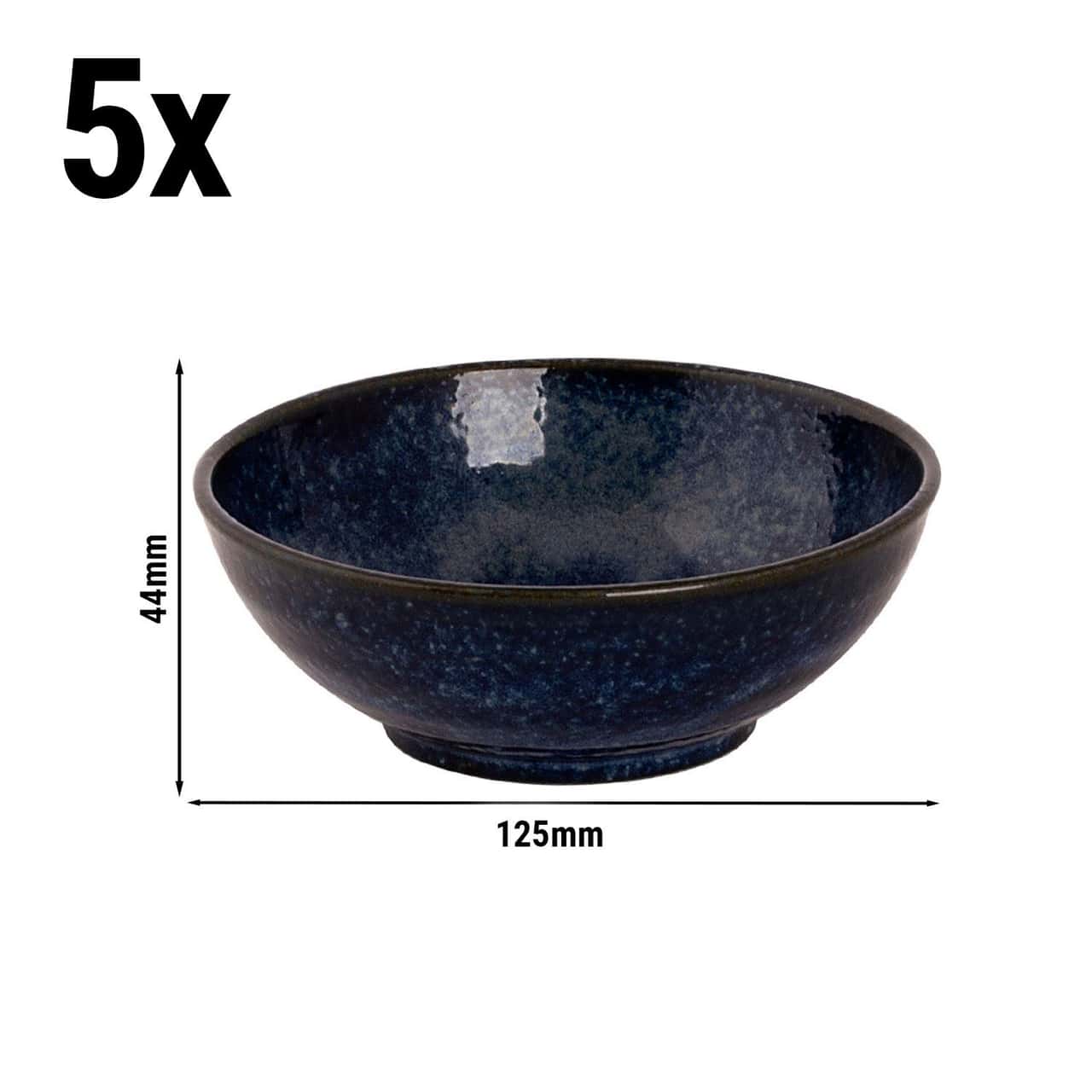 (5 Stück) KIRYU - Schale - 250ml - Ø 125mm - Blau