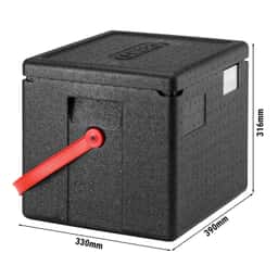 CAMBRO | CAM GOBOX® -  Halber Toploader - GN 1/1 - mit Tragegurt in Rot