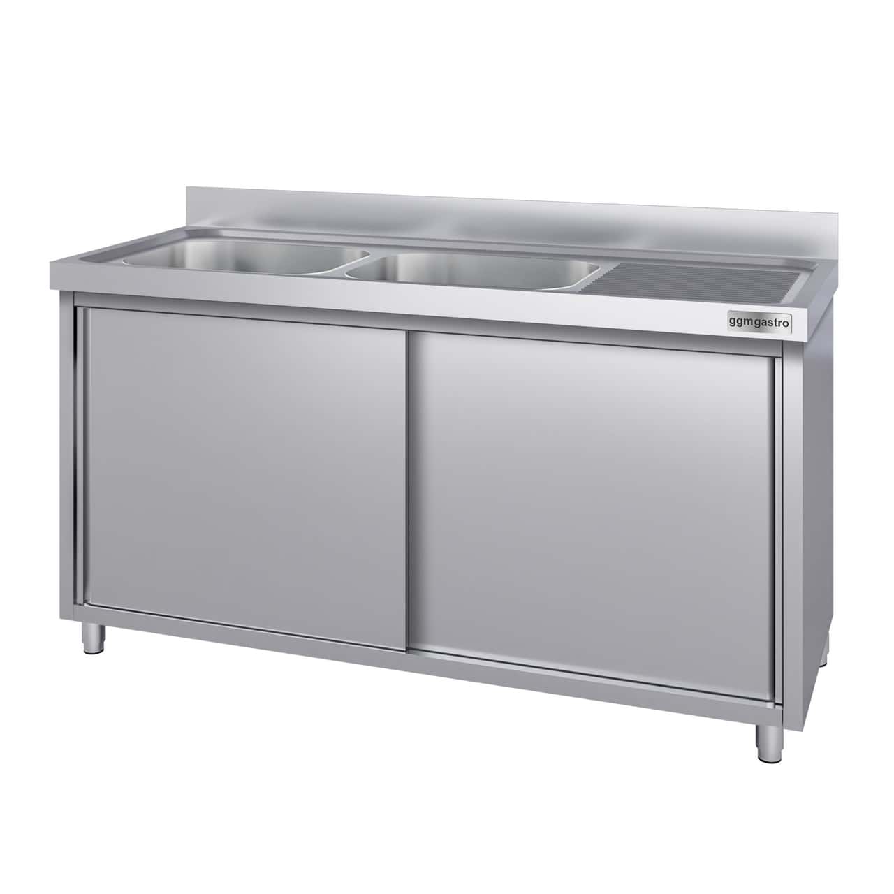 Spülschrank ECO - 1600x700mm - mit 2 Becken links