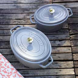 STAUB | LA COCOTTE - Cocotte - oval - 150mm - Gusseisen - Graphit-Grau