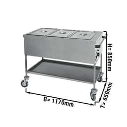 Bain-Marie Thermowagen - 3x GN 1/1