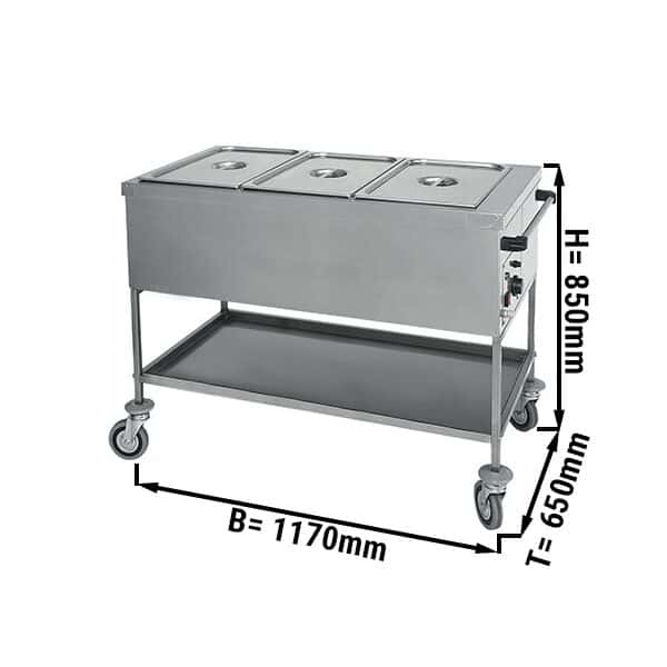 Bain-Marie Thermowagen - 3x GN 1/1