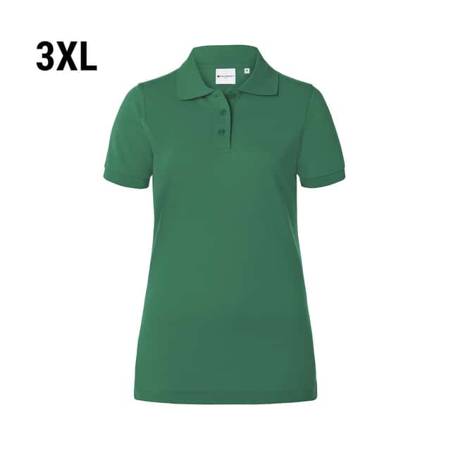 KARLOWSKY | Damen Workwear Poloshirt Basic - Waldgrün - Größe: 3XL