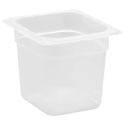 (6 Stück) CAMBRO | CAMWEAR® -  Polypropylen GN-Behälter 1/6 - milchig - Tiefe 150 mm