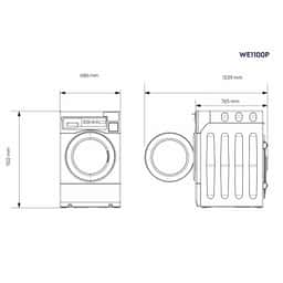 ELECTROLUX | myPRO XL WE 1100P - Smartprofessionelle Waschmaschine - 12kg - mit Laugenpumpe