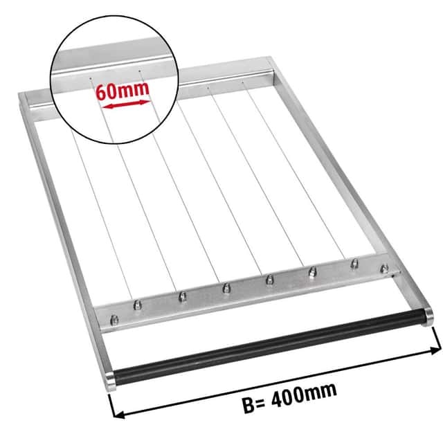 Rahmen für doppel Pralinenschneider - Drahtabstand: 60 mm