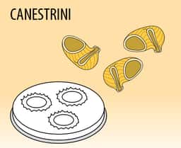 Nudelformscheibe Canestrini Ø 16 mm - für NMF5