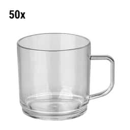 (50 Stück) Polycarbonat Tee-/Kaffeetasse, clear - 200 ml