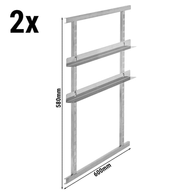 CAMBRO | 2er Set Edelstahlrahmen & 2 Paar Auflageschienen - passend für EPP4060FNR