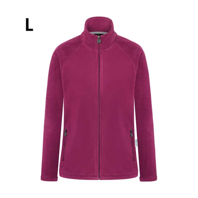 KARLOWSKY | Damen Workwear Fleecejacke Warm-Up - Fuchsia - Größe: L