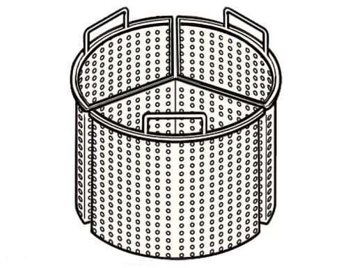 3x 1/3 Korb für Kochkessel mit 100 Liter