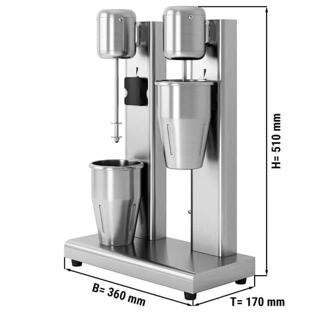 Spindelmixer ECO - mit 2 Rührwerken - 2x950ml - 2x80Watt