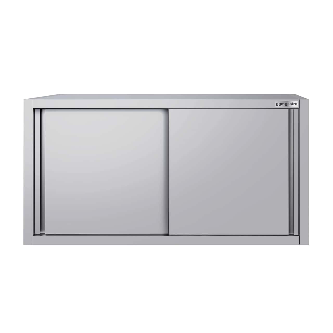 Edelstahl Wandhängeschrank ECO - 1200x400mm - mit Schiebetür - 650mm hoch