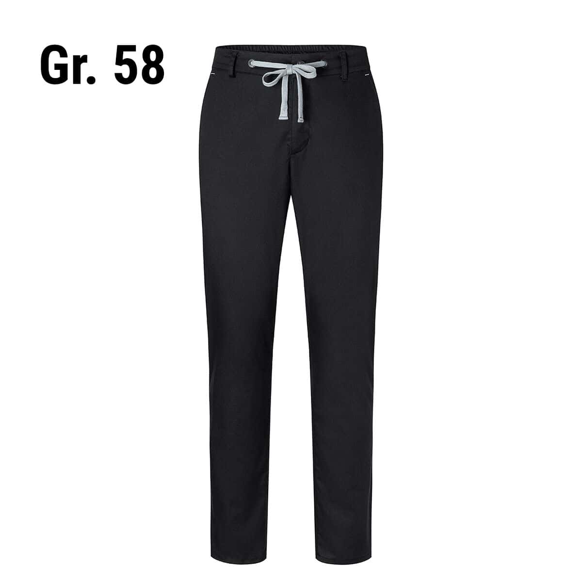 KARLOWSKY | Herren Chinohose Modern-Stretch - Schwarz - Größe: 58