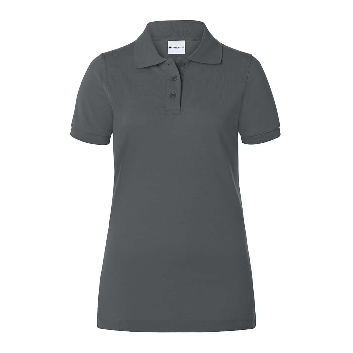 (6 Stück) KARLOWSKY | Damen Workwear Poloshirt Basic - Anthrazit - Größe: 2XL