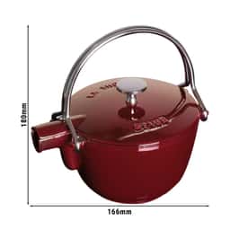 STAUB | SPECIALITIES - Teekanne - 1,1 Liter - Gusseisen - Grenadine-Rot