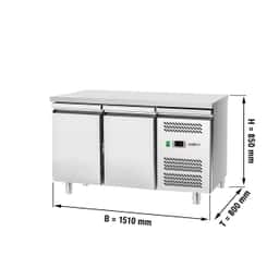 Bäckereikühltisch Eco - 1500x800mm - mit 2 Türen