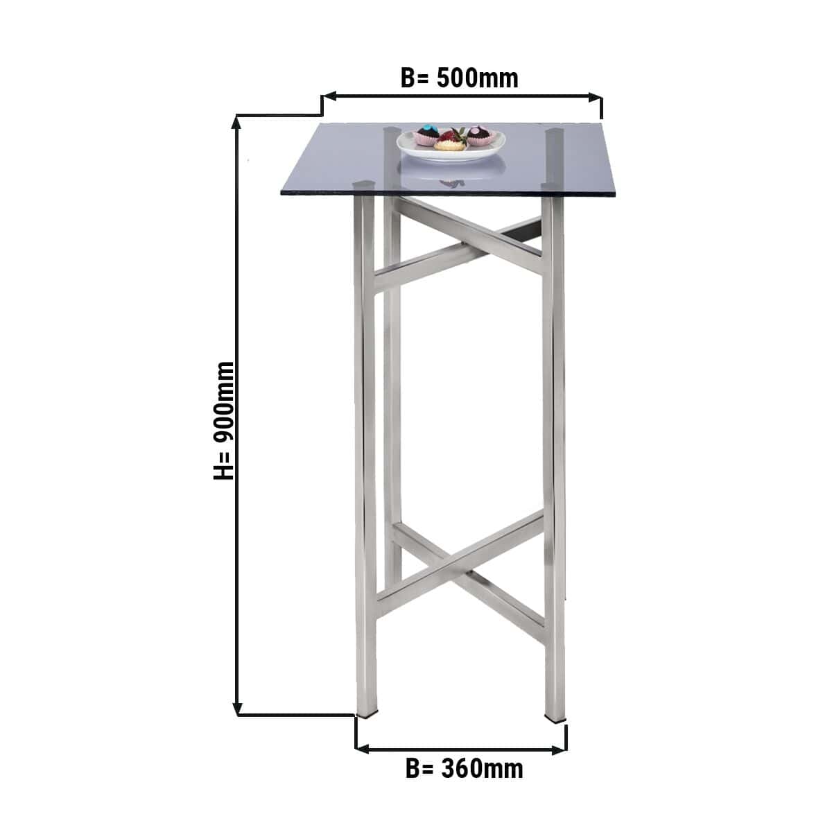 Beistell-/ Couchtisch - klappbar - 50 x 90 cm